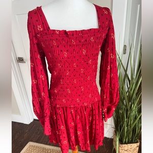 Free People •Two Faces Ruby Dress• Large